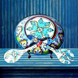 SALAD BOWL & UTENSILS Melanine NEW 🆕 THINK BBQ SUMMER FUN!
